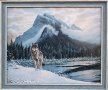 Вълк, картина за ловци, снимка 1 - Картини - 25163509