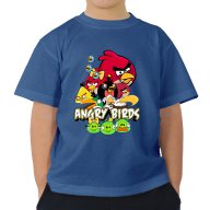 Детска тениска на ANGRY BIRDS с авторски дизайн! Бъди различен, поръчай модел по твой дизайн!, снимка 4 - Детски тениски и потници - 11453238
