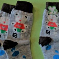 7 чифта детски памучни чорапи - размер 16/22, снимка 3 - Чорапи - 24361272