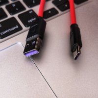 Премиум USB C кабел HOCO X11 5A за Quick Charge зареждане и данни, снимка 4 - USB кабели - 23979392