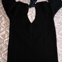 🌸Черен пуловер - С размер🌸, снимка 1 - Блузи с дълъг ръкав и пуловери - 20585927