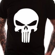 NEW! Мъжка тениска THE PUNISHER със SKULL ЧЕРЕП принт! Поръчай модел С Твоя Снимка или идея!, снимка 1 - Тениски - 15416186