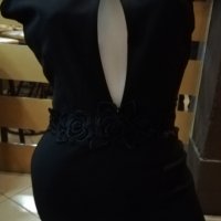 Стилна и елегантна черна рокля НАМАЛЕНА ЦЕНА!!!, снимка 3 - Рокли - 25128702