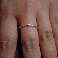 Сребърен пръстен с циркон, снимка 2 - Пръстени - 21681529