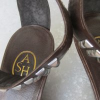 НОВИ шик дамски сандали , летни обувки N - 37 - 38 ASH® original, 3x 100% естествена кожа, снимка 3 - Сандали - 26124464