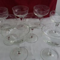 стъклени чаши гравирани, снимка 13 - Антикварни и старинни предмети - 19581310
