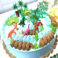 12 Динозаври и Палми сет пластмасови фигурки за украса торта и играчки , снимка 3 - Фигурки - 22333363