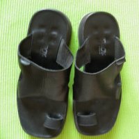 Destroy made in Spain оригинални мъжки чехли от естествена черна кожа EU 43, снимка 1 - Мъжки сандали - 25491272