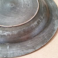 Автентична 1867 Възрожденска медна чиния сахан паница бакър, снимка 10 - Антикварни и старинни предмети - 21381340