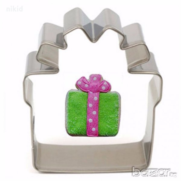 Подарък с пандела метална форма резец украса бисквитки фондан, снимка 1