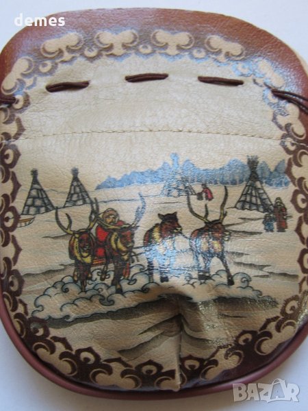 Кожена пунгия от Монголия, снимка 1