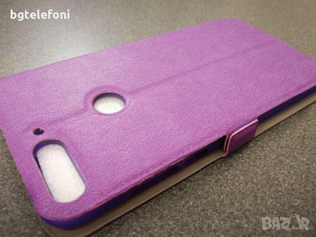 Huawei Y7 Prime 2018  калъф тип тефтер със силиконово легло, снимка 6 - Калъфи, кейсове - 21869990