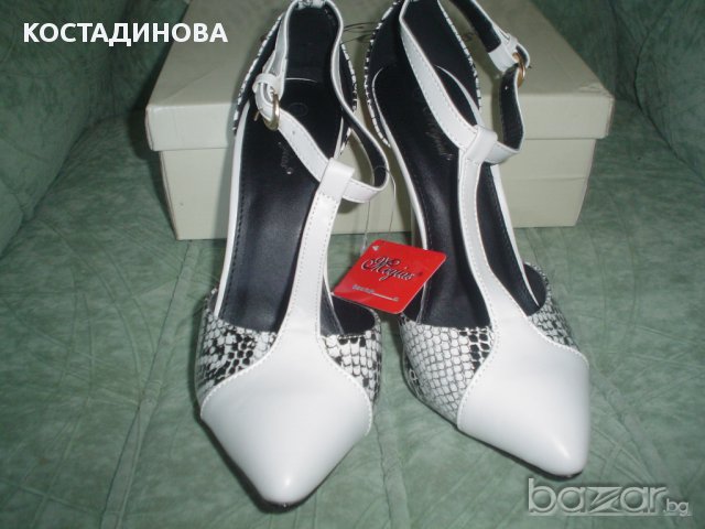 ефектни обувки със змийска шарка, снимка 6 - Дамски обувки на ток - 11084801