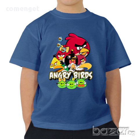 Детска тениска на ANGRY BIRDS с авторски дизайн! Бъди различен, поръчай модел по твой дизайн!, снимка 4 - Детски тениски и потници - 11453238