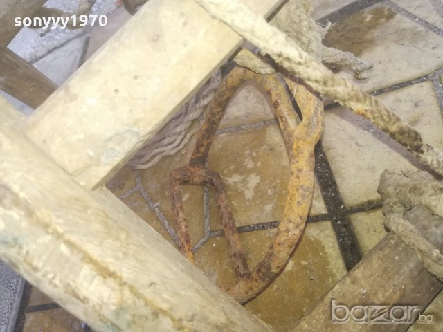 АНТИК-самар+стреме-ретро колекция-дърво и метал-антика-60х40х40см, снимка 14 - Антикварни и старинни предмети - 20958746