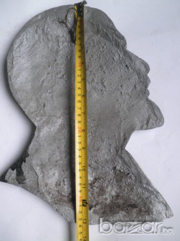 Алуминиев бюст за стена на Ленин, снимка 5 - Антикварни и старинни предмети - 19382228