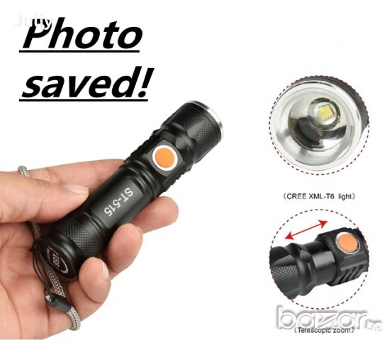  Акумулаторен прожектор / 80 грама / с USB зареждане, снимка 8 - Къмпинг осветление - 19417454