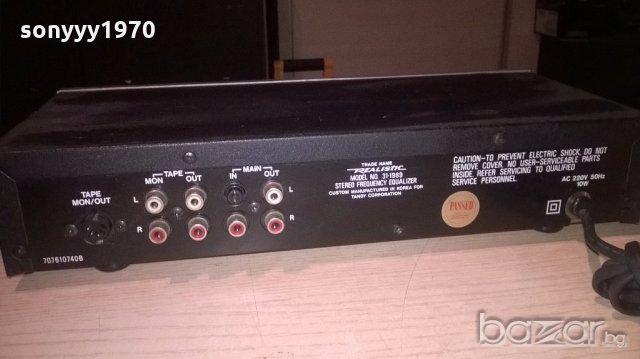 realistic stereo equalizer-внос франция, снимка 17 - Ресийвъри, усилватели, смесителни пултове - 19992291