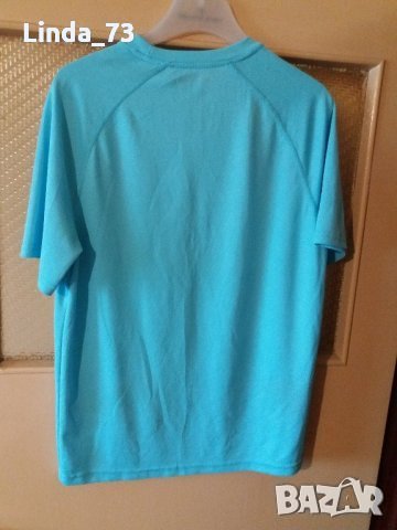 Мъж.тениска-"DRI-STAR"-/полиестер/,цвят-синя-електрик. Закупена от Германия., снимка 2 - Тениски - 21859208