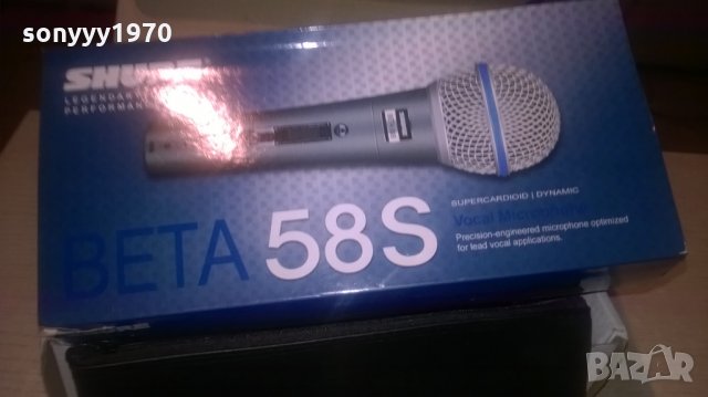 shure beta 58s-legendary performance microphone, снимка 5 - Микрофони - 24852537