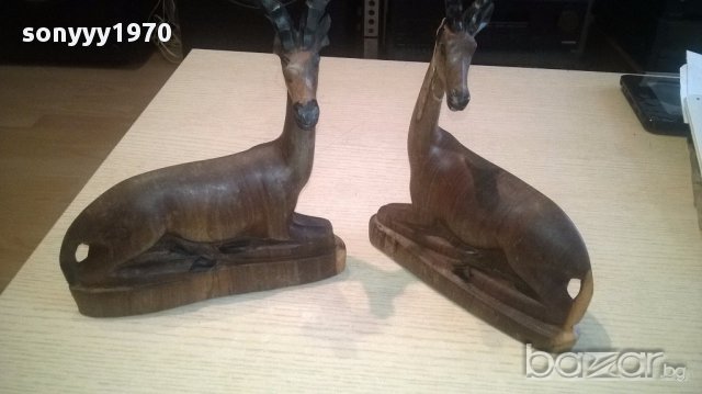 Дървени фигури-животни 25/20/8см-внос швеицария, снимка 7 - Антикварни и старинни предмети - 15811706