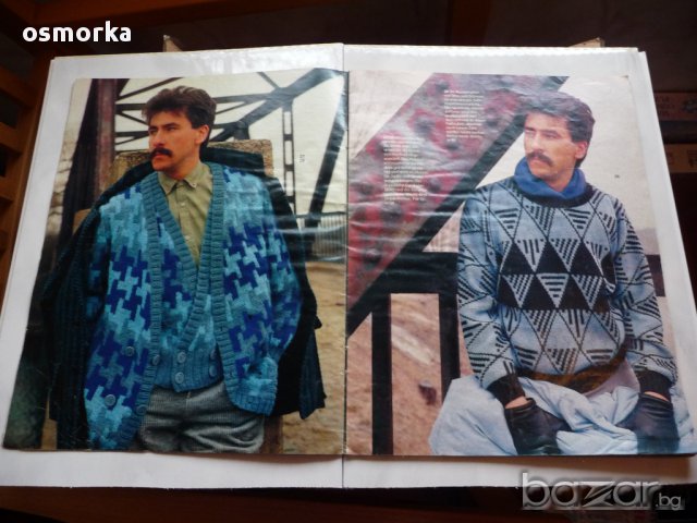 Maschen списание плетиво кройки плетки игли пуловери блузи, снимка 2 - Списания и комикси - 16890270