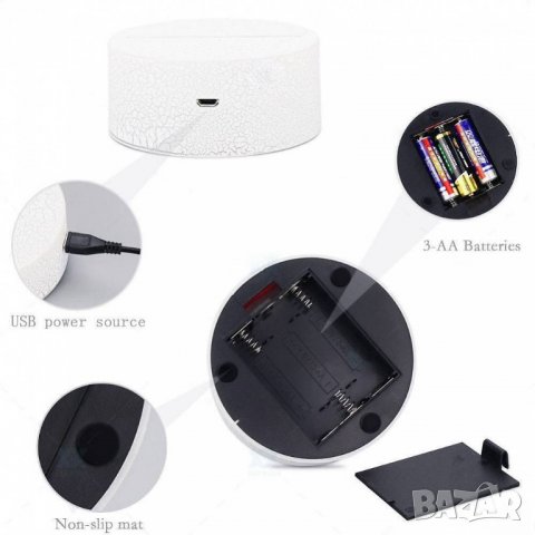 Fortnite Фортнайт тъч нощна лампа 7 цвята, снимка 3 - Други игри - 23648867