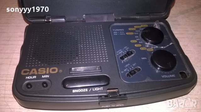 casio rt-10 clock radio-внос швеция-12х8х2.5см, снимка 7 - Радиокасетофони, транзистори - 25526674