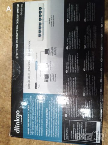 Суйч 8 порта Dlinkgo, снимка 2 - Суичове - 24963355