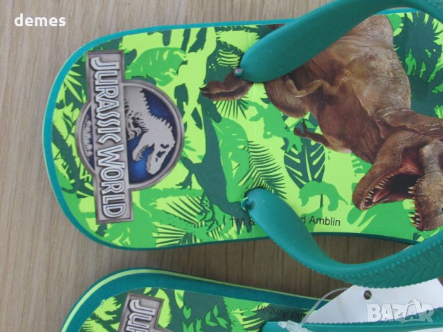 Нови детски джапанки Н&М Джурасик парк номер 25/27, снимка 2 - Детски джапанки - 25719496