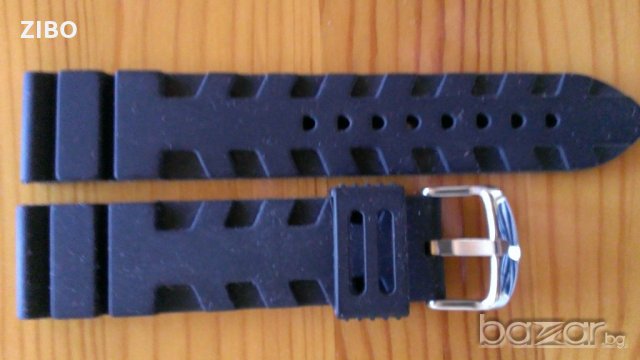 Каишки - черни дайвър -Нови 22мм., снимка 1 - Каишки за часовници - 20116205