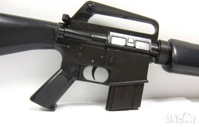 Автоматична пушка M16. Действаща, но не стреляща реплика на американският военен автомат,пистолет,, снимка 3 - Бойно оръжие - 21487987