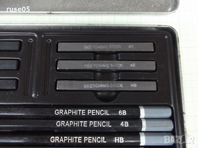 Графити правоъгълни и моливи за рисуване комплект, снимка 4 - Ученически пособия, канцеларски материали - 26007067
