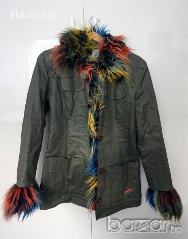 Дамско промазано/непромокаемо яке "Enita Fashion", снимка 3 - Якета - 17642297