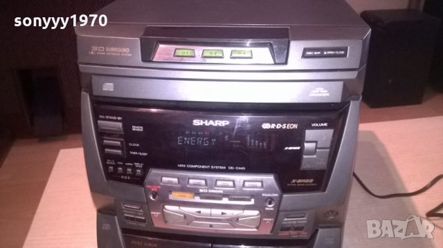 sharp cd/tuner rds/amplifier/deck reverse/aux-от швеицария, снимка 7 - Ресийвъри, усилватели, смесителни пултове - 23530375