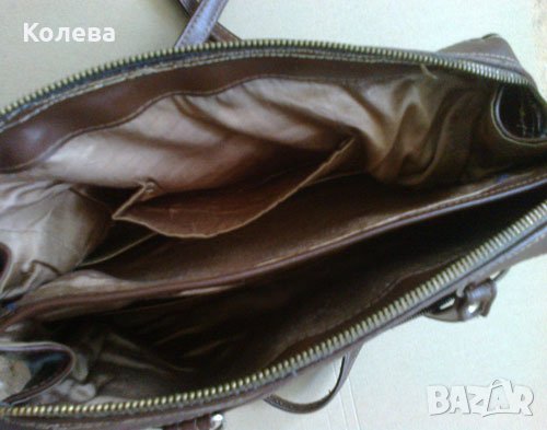 Кафява дамска чанта, снимка 3 - Чанти - 22834367