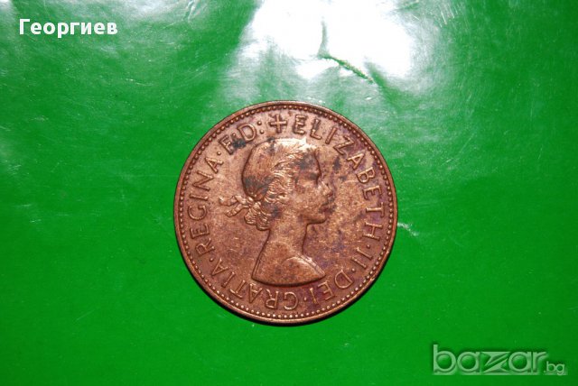 1 пени Великобритания 1965,голяма монета, снимка 2 - Нумизматика и бонистика - 13404294