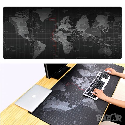НОВИ! XXL Worldmap + RGB Геймърски пад подложка за мишка gaming mouse pad mousepad, снимка 2 - Клавиатури и мишки - 24191767