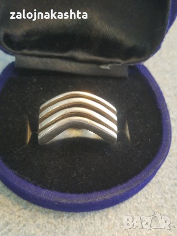 Сребърен пръстен-7,69гр/925, снимка 2 - Пръстени - 25249604