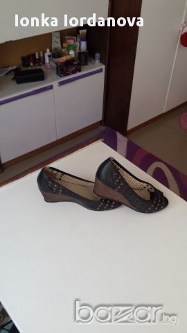 Черни обувки, естествена кожа, номер 40, снимка 3 - Дамски обувки на ток - 18091892