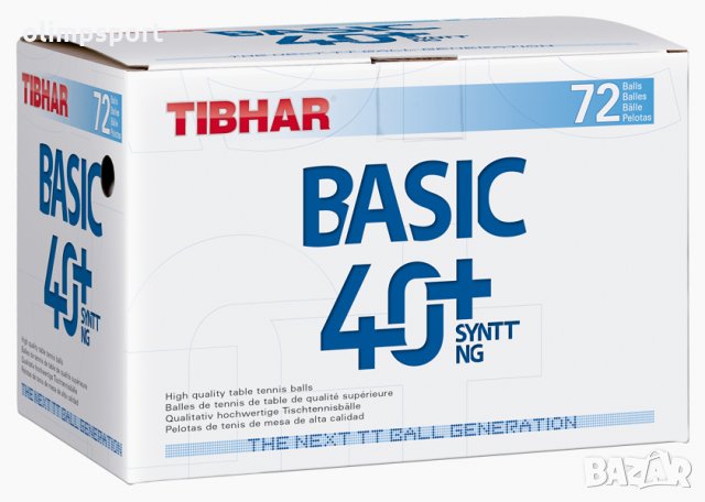 топчета за тенис на маса Tibhar Basic 40+ NG нови бели, жълти произведени в Германия , снимка 2 - Тенис - 21883281