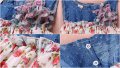 Детска рокличка от шифон с деним Floral 20лв., снимка 4