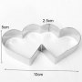 Романтични резци с формата на сърце  - комплект от 2 бр., снимка 12