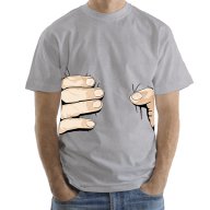 Промо Цена! Уникална мъжка тениска Hand Grab! Създай модел по Твой дизайн, свържи се нас!, снимка 6 - Тениски - 12489034