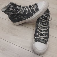 Оригинални дамски сиви кецове Converse, снимка 2 - Кецове - 23418262