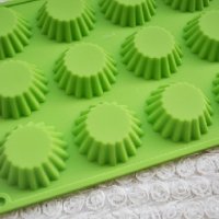 12 бр кошнички тарталети силиконов молд форма за мъфини кексчета сладки, снимка 1 - Форми - 25113519