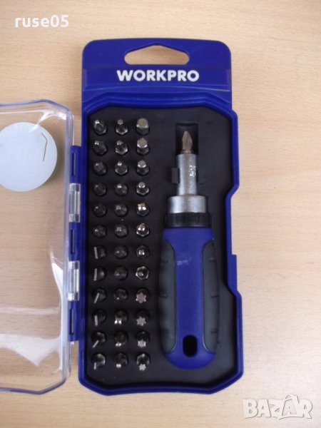 Отвертка "WORKPRO" с 37 бр. накрайници, снимка 1