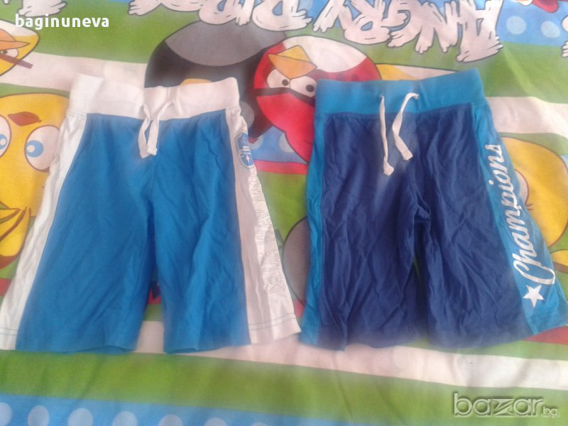 лот детски сини къси летни панталонки-размер-92-98, снимка 1