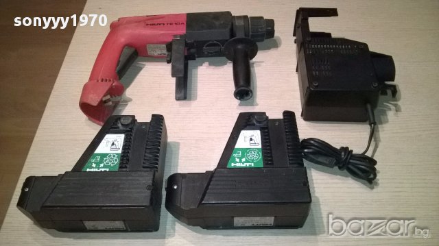 hilti-комплект перфоратор/батерии/зарядно-швеицария, снимка 2 - Бормашини - 14386031