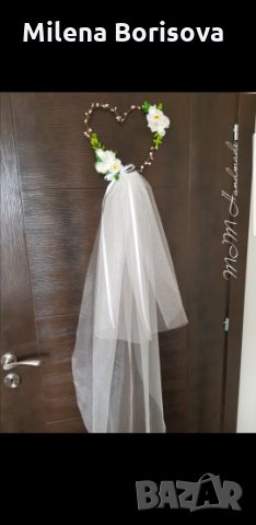 Сватбен венец за врата, снимка 1 - Декорация за дома - 24416309